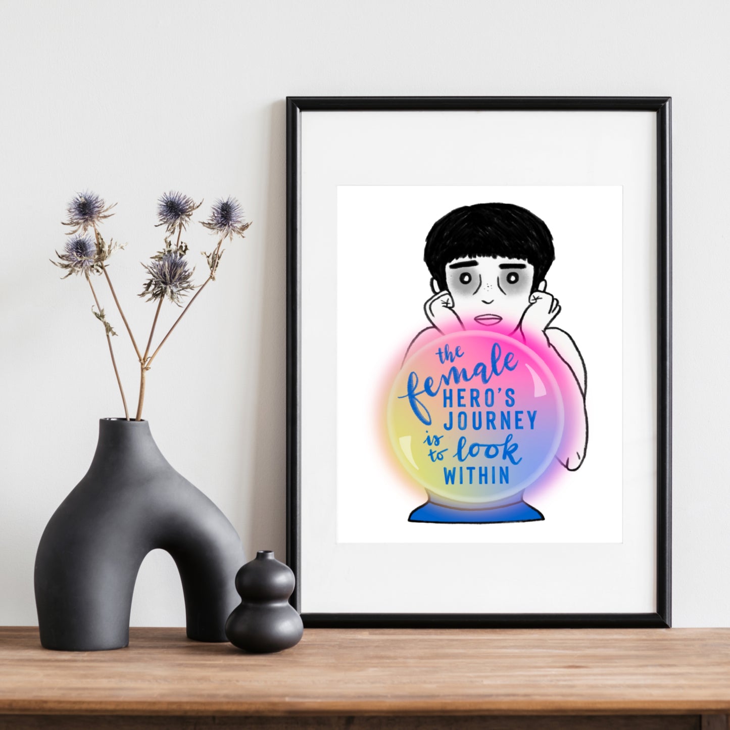 Female Hero Art Print