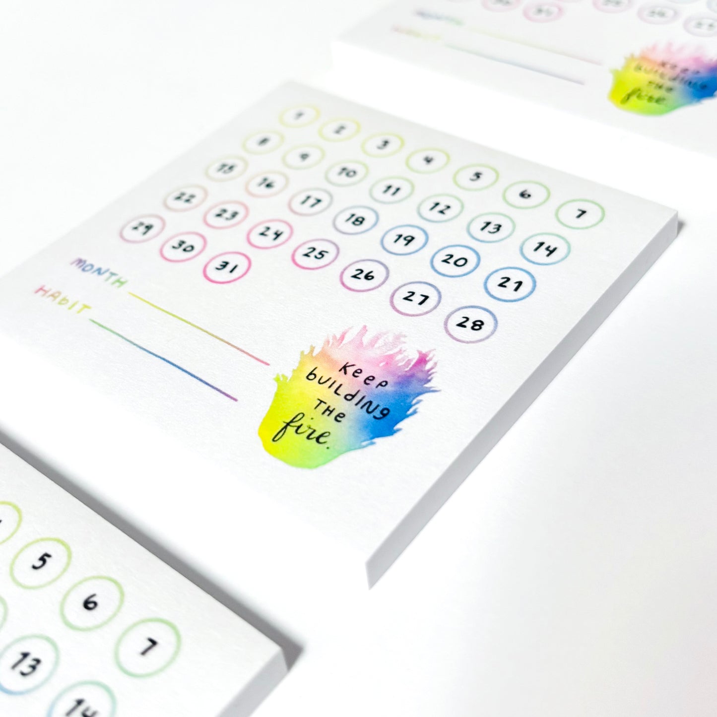 Build the Fire Habit Tracker Sticky Notes