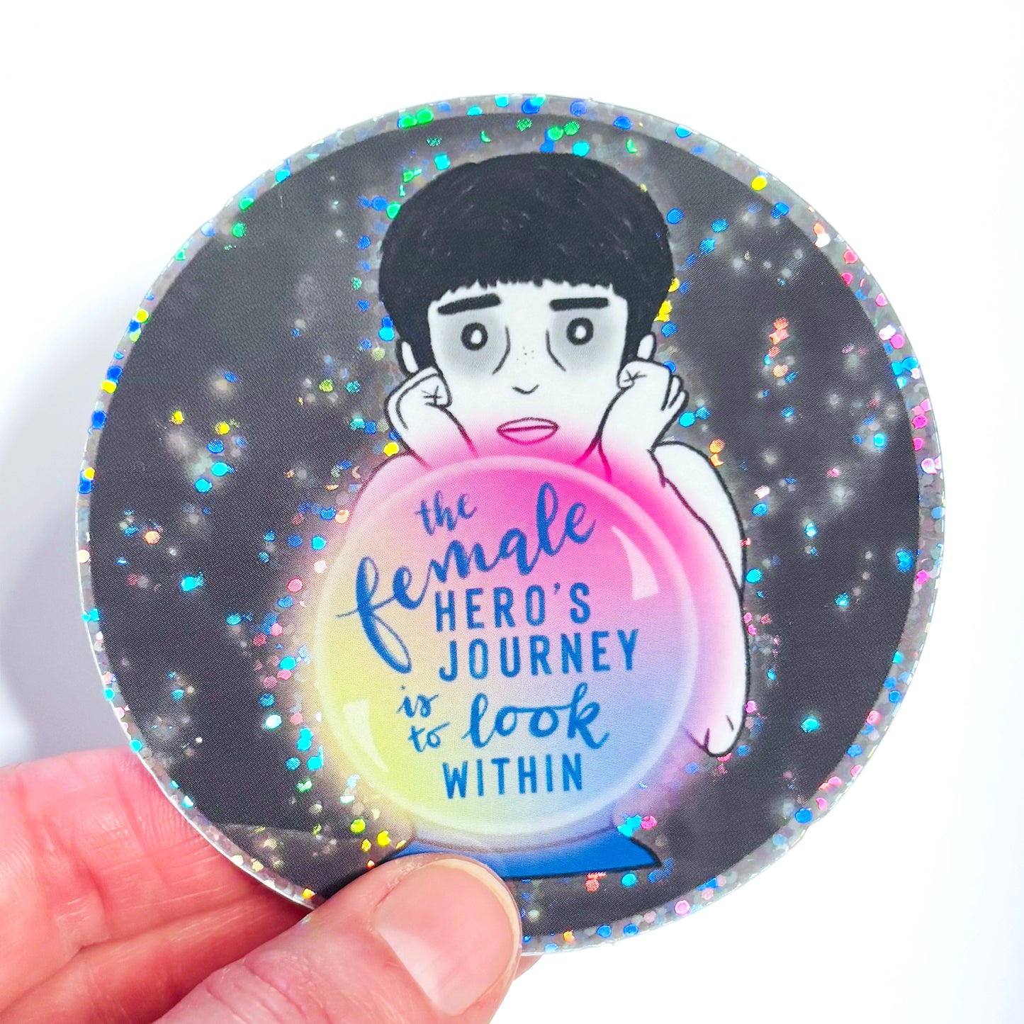 Female Hero Sticker