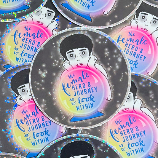Female Hero Sticker