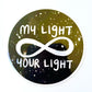 My Light Your Light Sticker