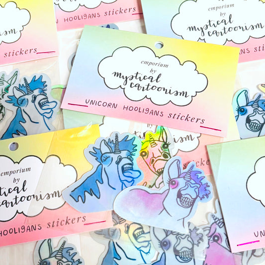 Unicorn Hooligans - Sticker 3pk