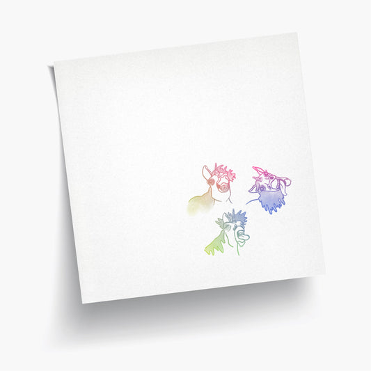 Unicorn Hooligans Sticky Notes - Pastel