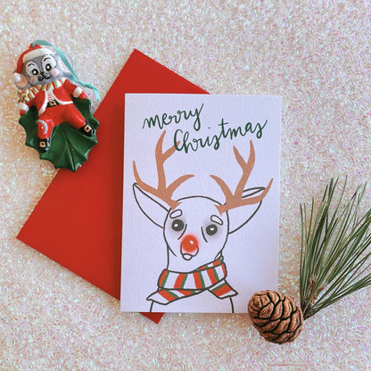 Chihuahuas Sleigh All Day Holiday Cards